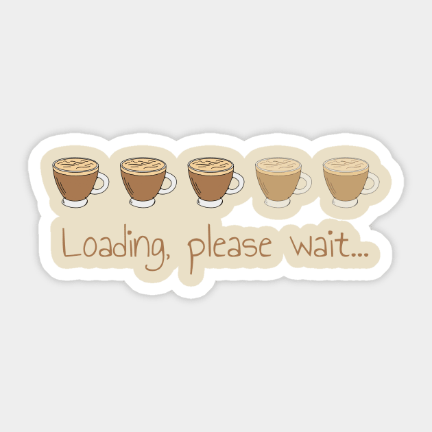 Coffee cup loader Sticker by Artemis Garments